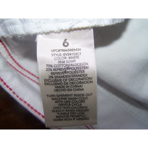 EV1 Skirt Denim Alex Relaxed 6 White Cotton blend - Picture 5 of 5